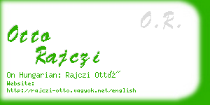 otto rajczi business card